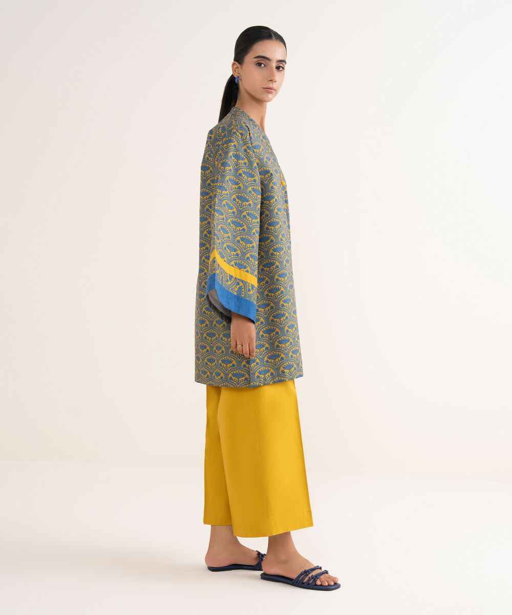 Women's Unstitched Lawn Printed Multi 2 Piece Suit