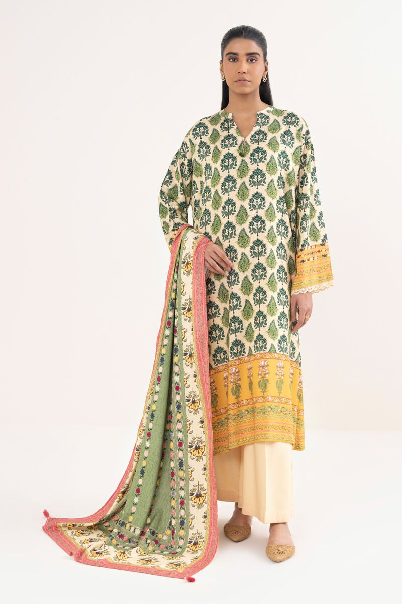 Printed Linen Dupatta