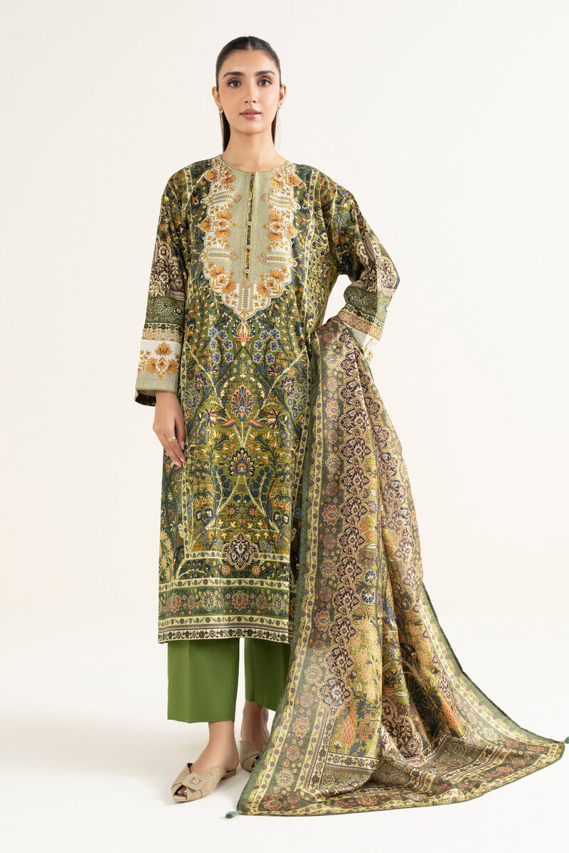 Printed Tussar Silk Dupatta