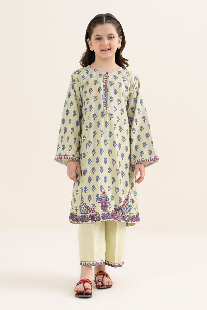 Embroidered Arabic Khaddar Suit