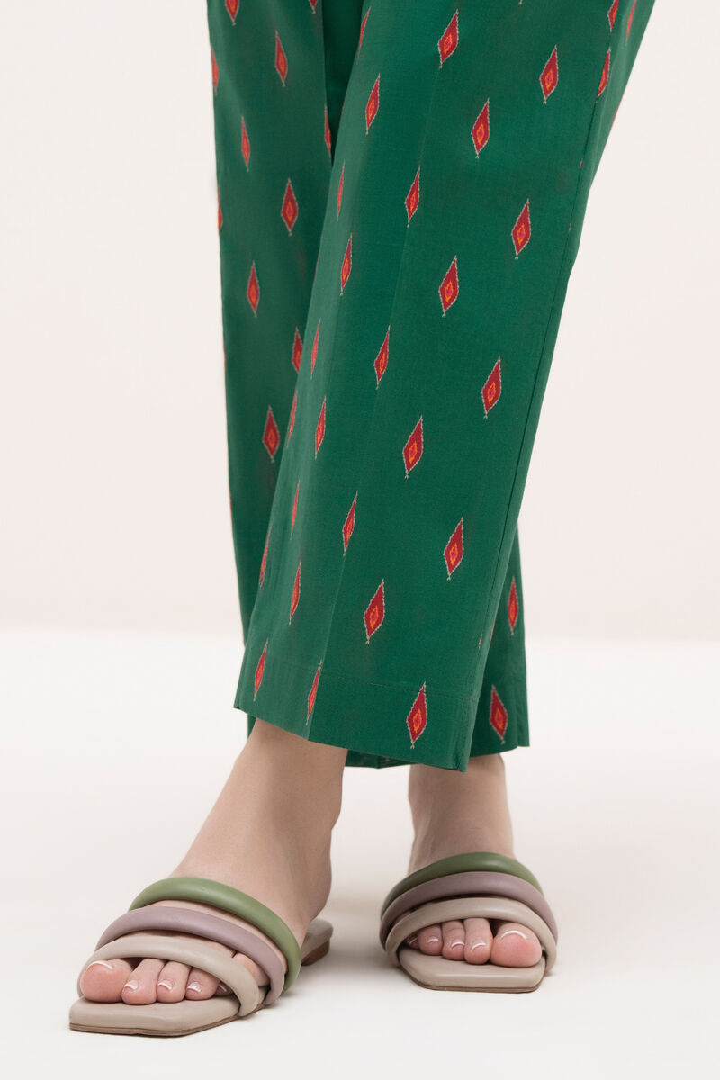 Printed Cambric Straight Pants