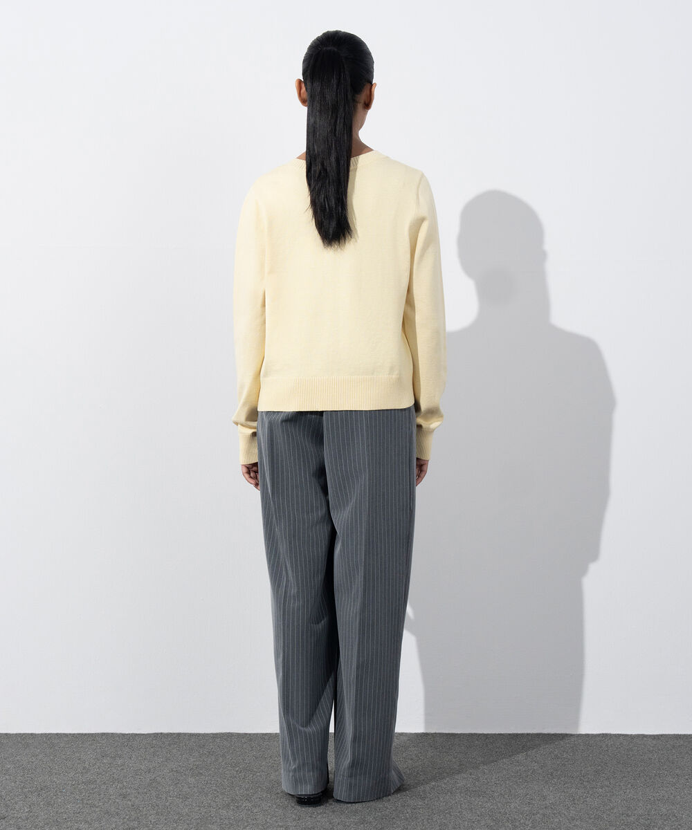 Women's Western Wear Butter Yellow Regular-Fit Knit Cardigan