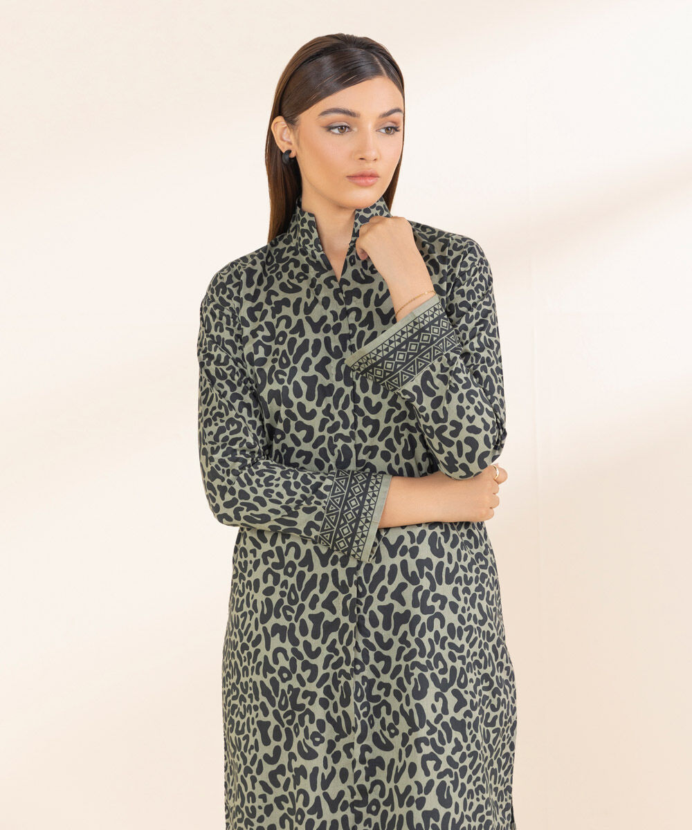 Women's Unstitched Grey Lawn 2 Piece Suit