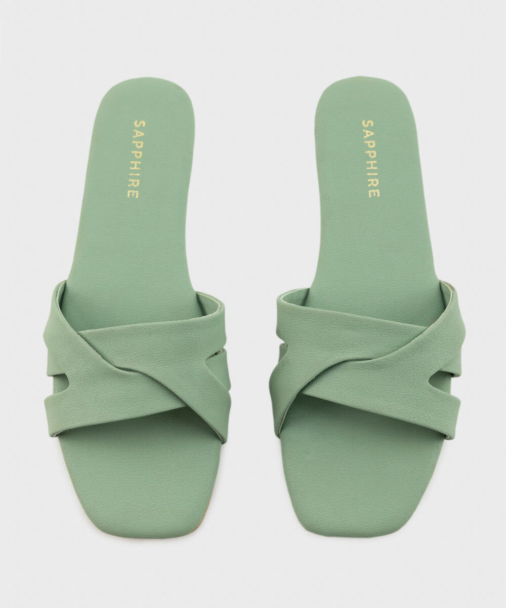 Women's Light Green Flats