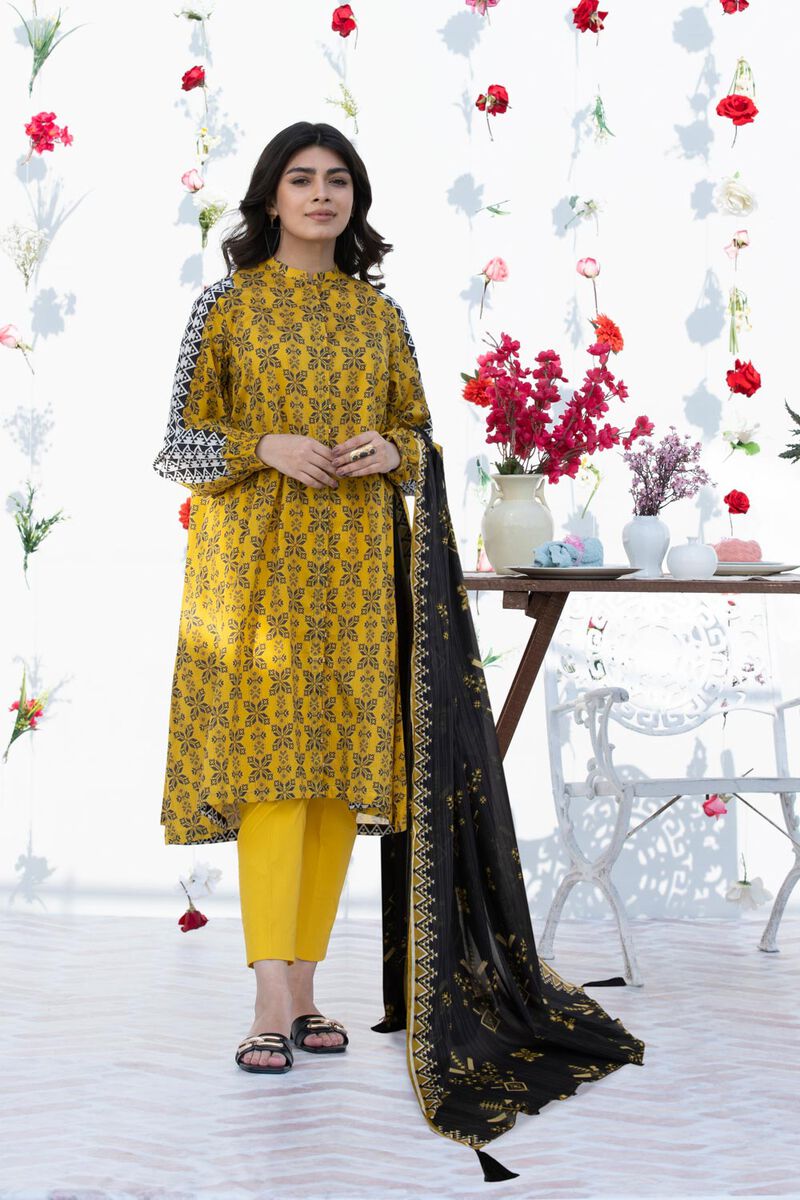 3 Piece - Printed Lawn Suit