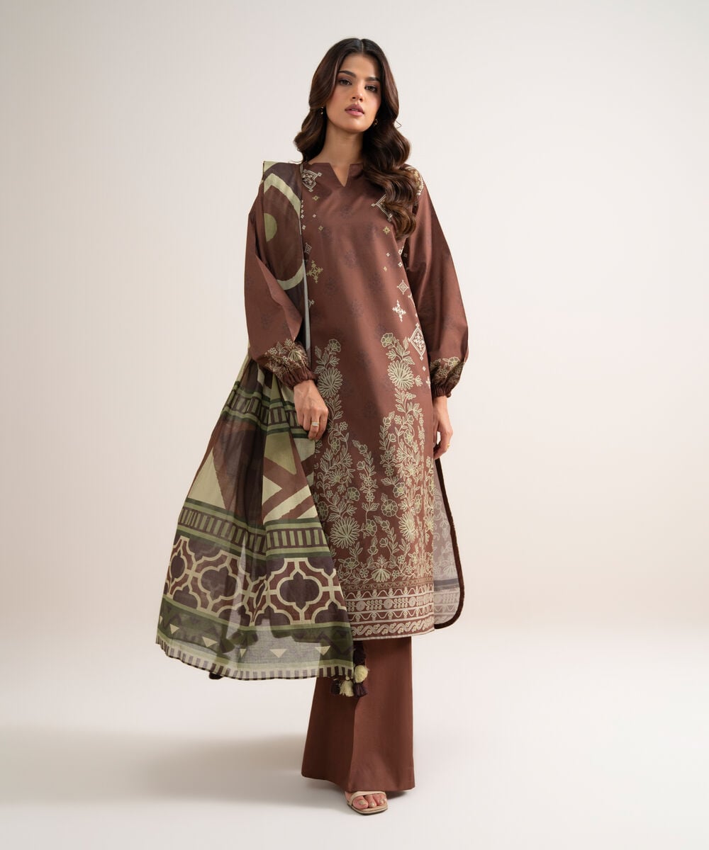 3 Piece - Printed Lawn Suit