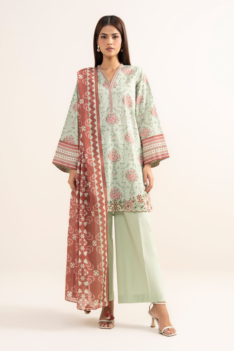 3 Piece - Embroidered Lawn Suit