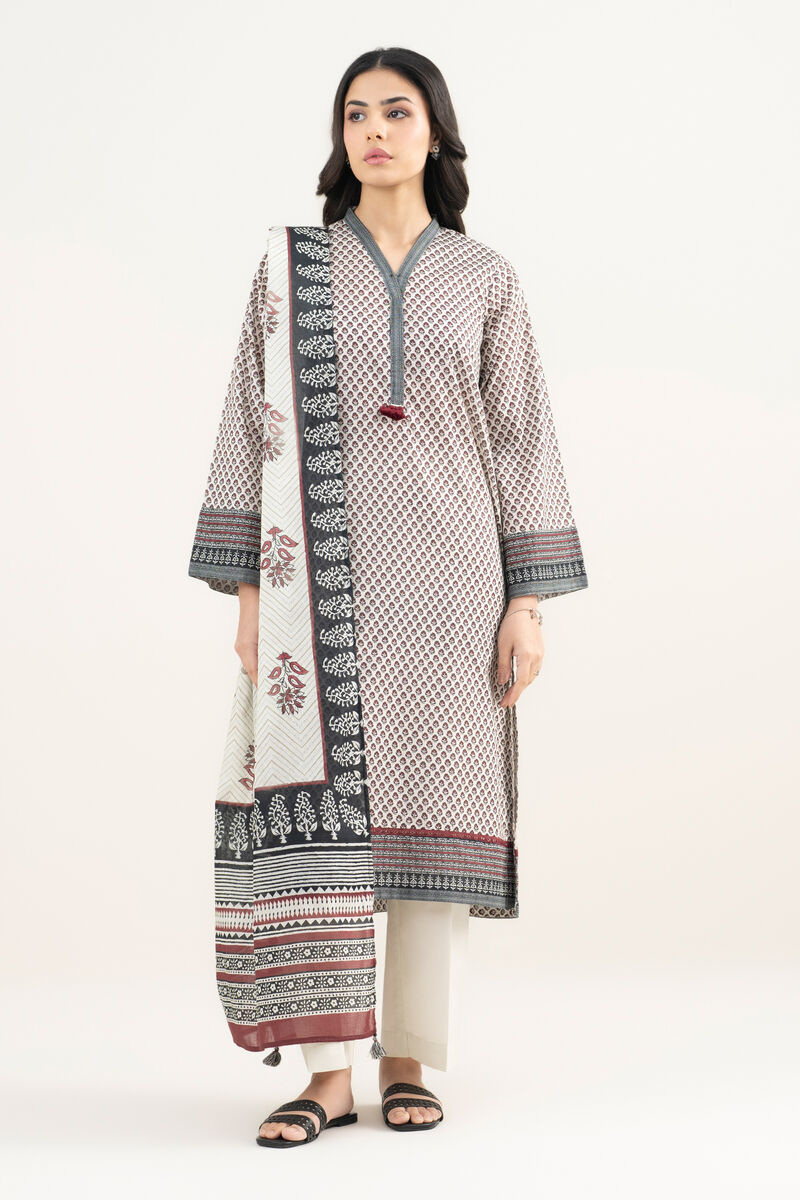 3 Piece - Printed Lawn Suit
