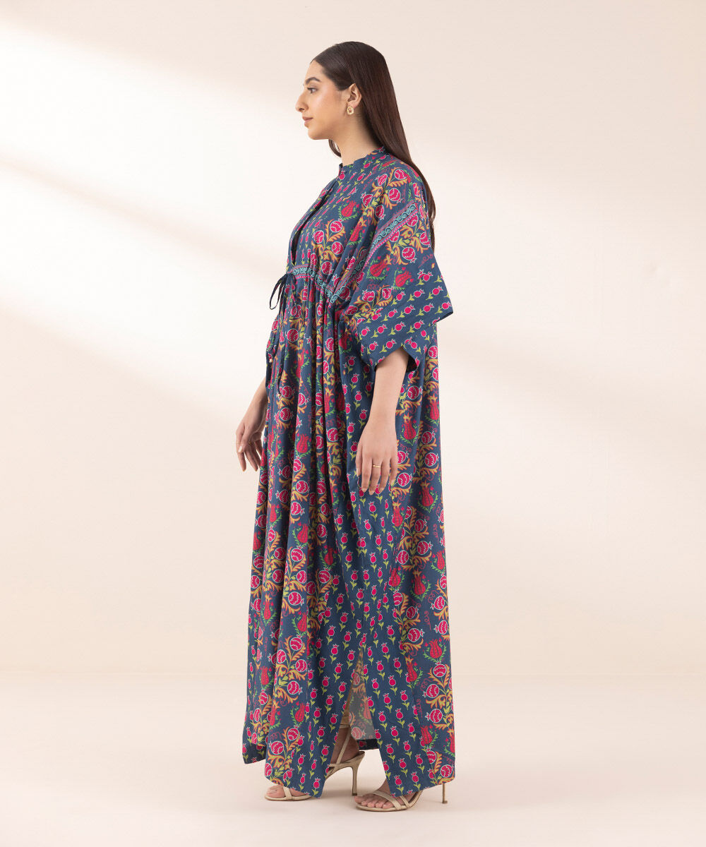 Woman - Multi Printed Cambric Kaftan