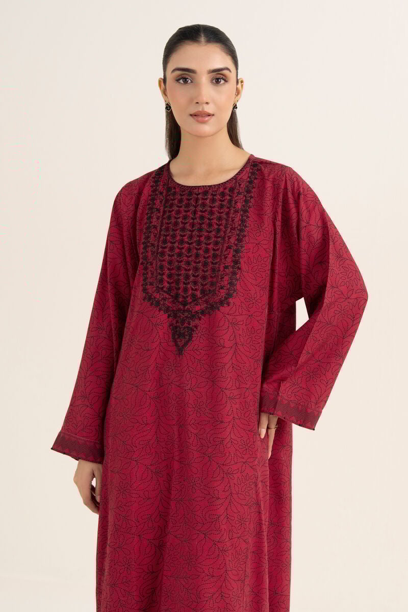 Embroidered Arabic Khaddar Shirt