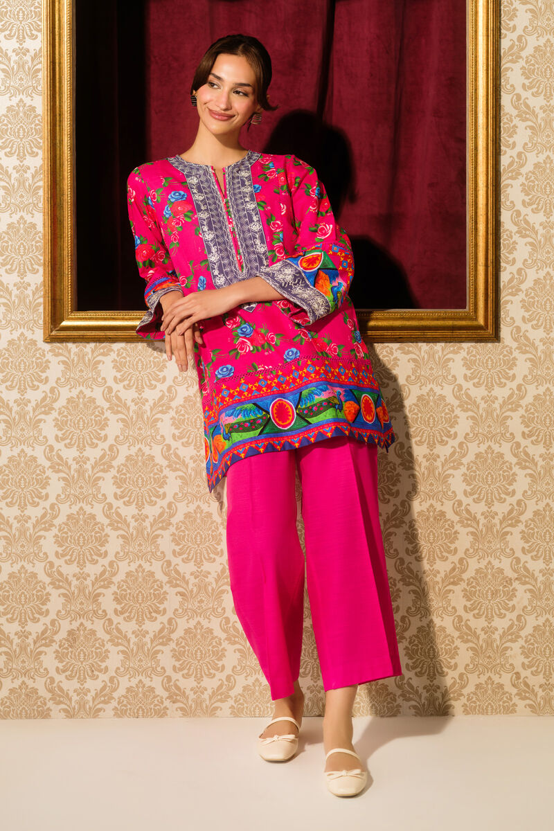 Embroidered Light Khaddar Shirt