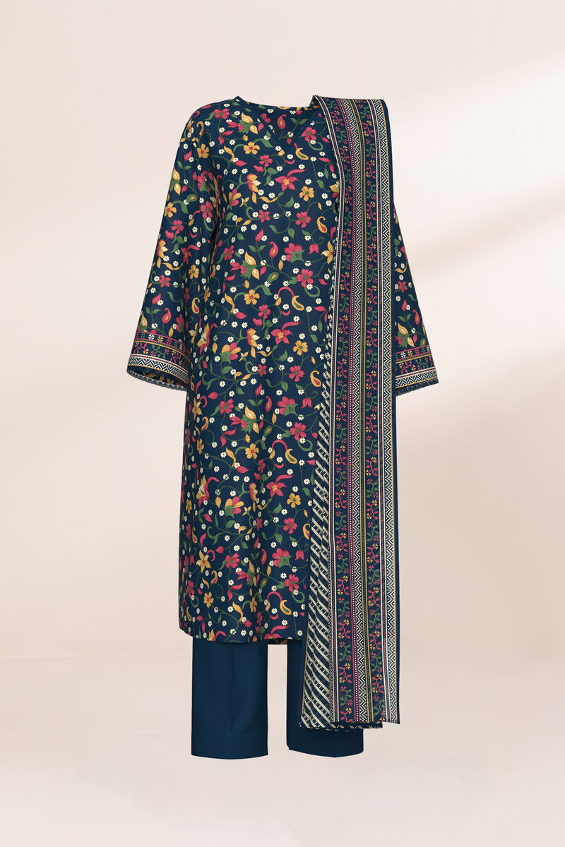 3 Piece - Printed Lawn Suit
