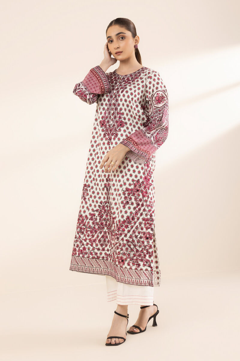 Embroidered Cotton Satin Shirt