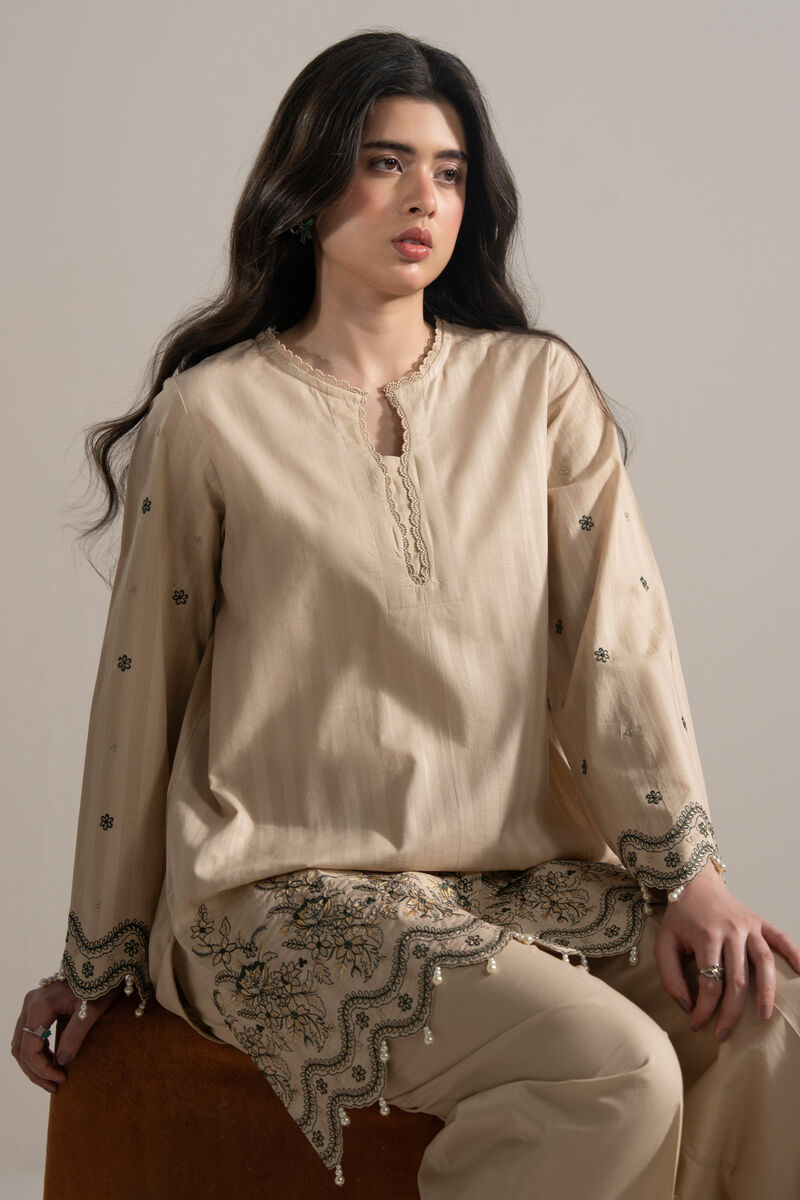 Embroidered Leno Kara Shirt