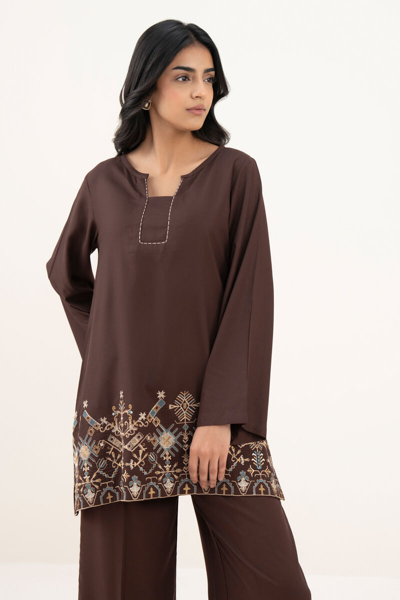 Embroidered Viscose Linen Shirt