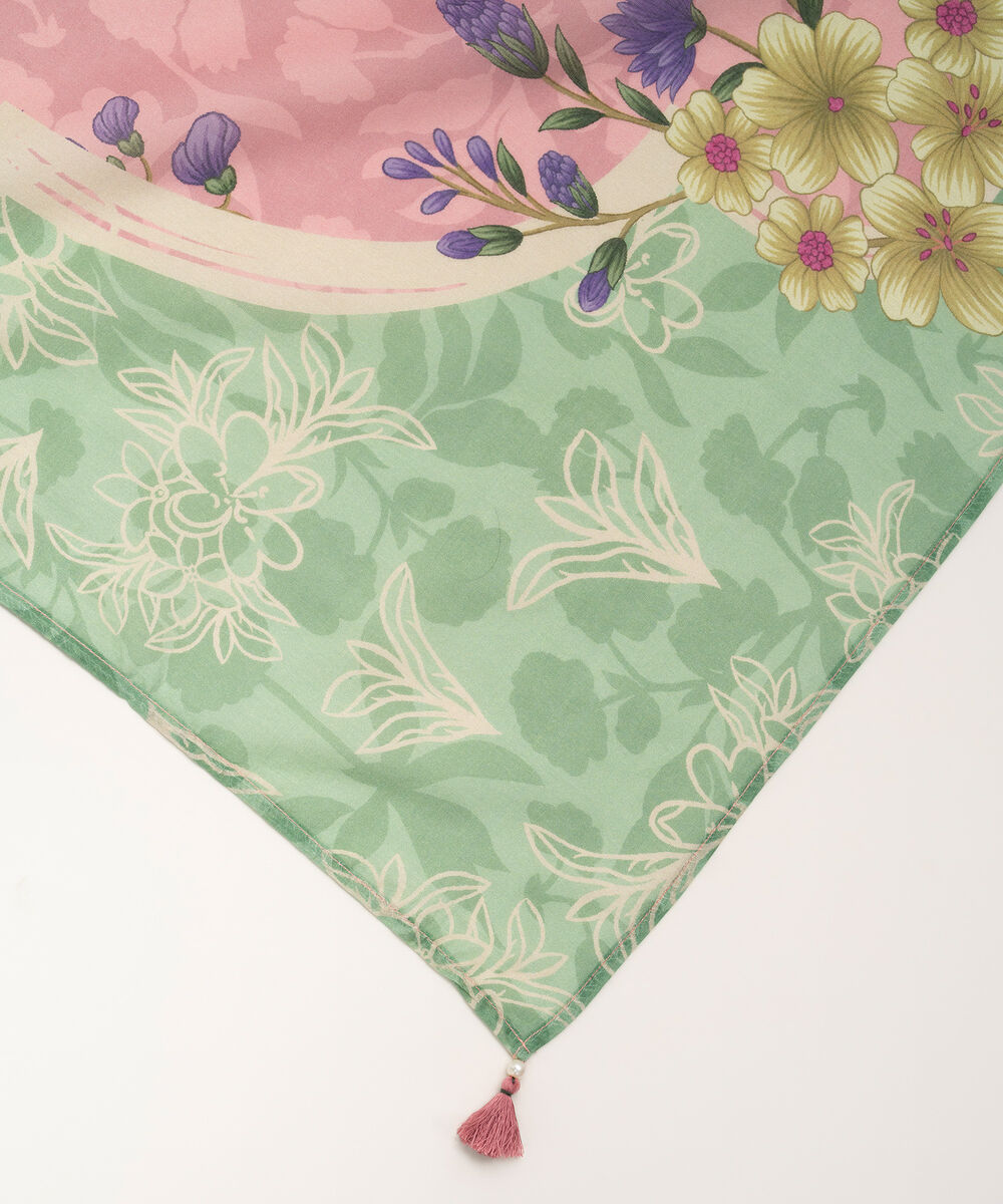 Lawn Printed Pink Dupatta