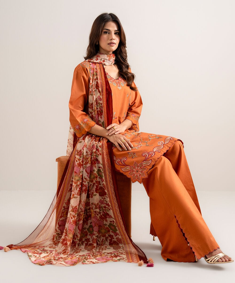 3 Piece - Embroidered Lawn Suit