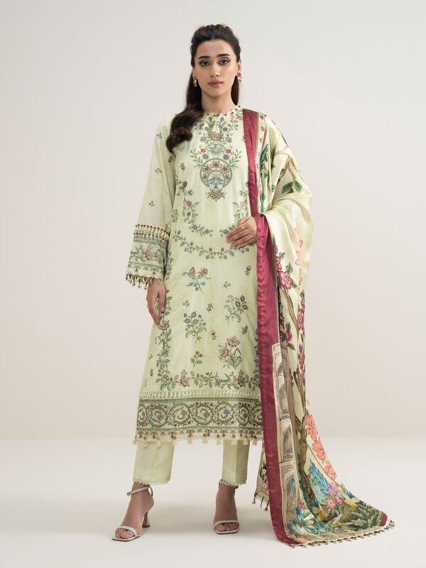 3 Piece - Embroidered Lawn Suit