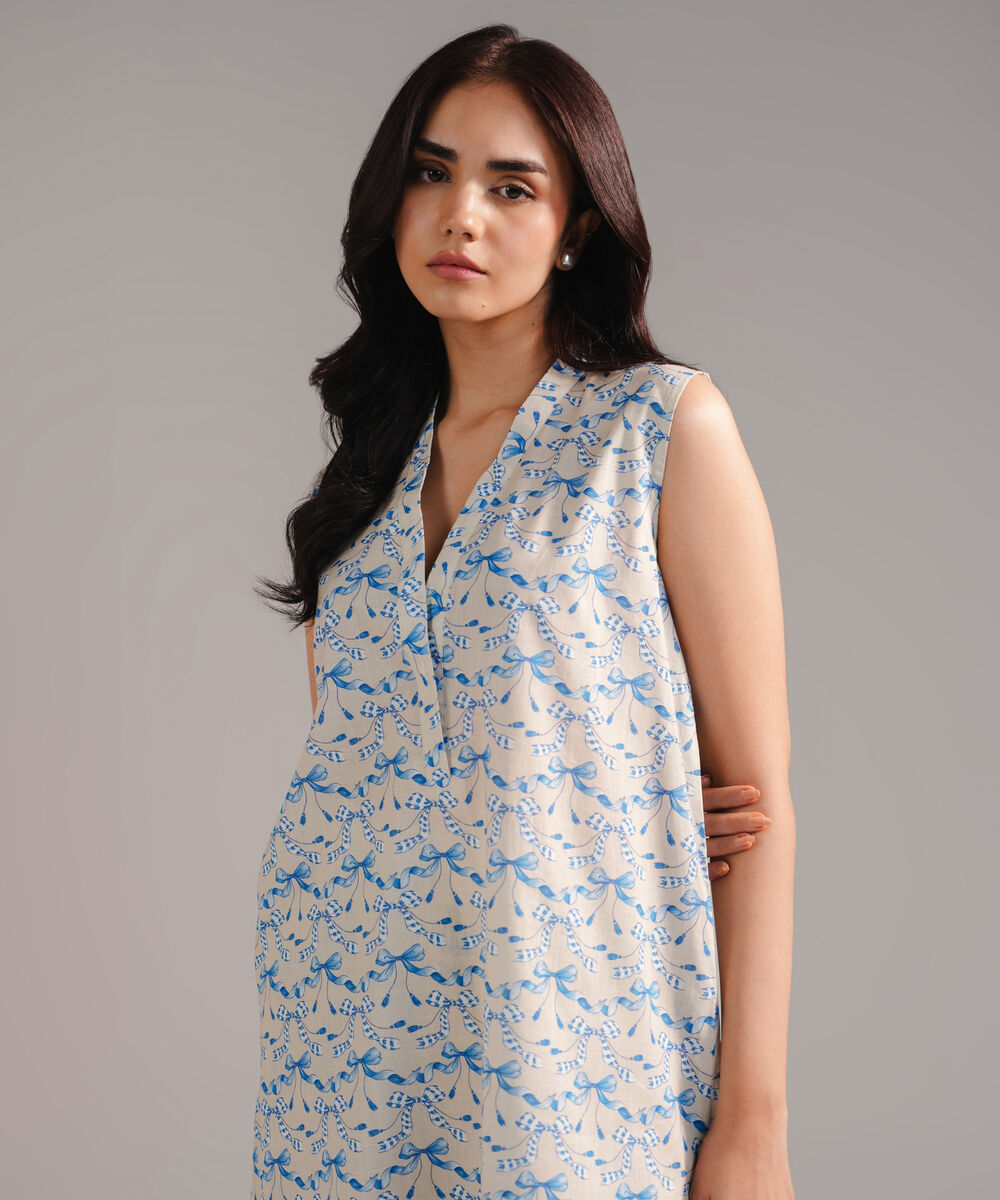 Women's RTW Crosshatch Printed Grey Straight Shirt