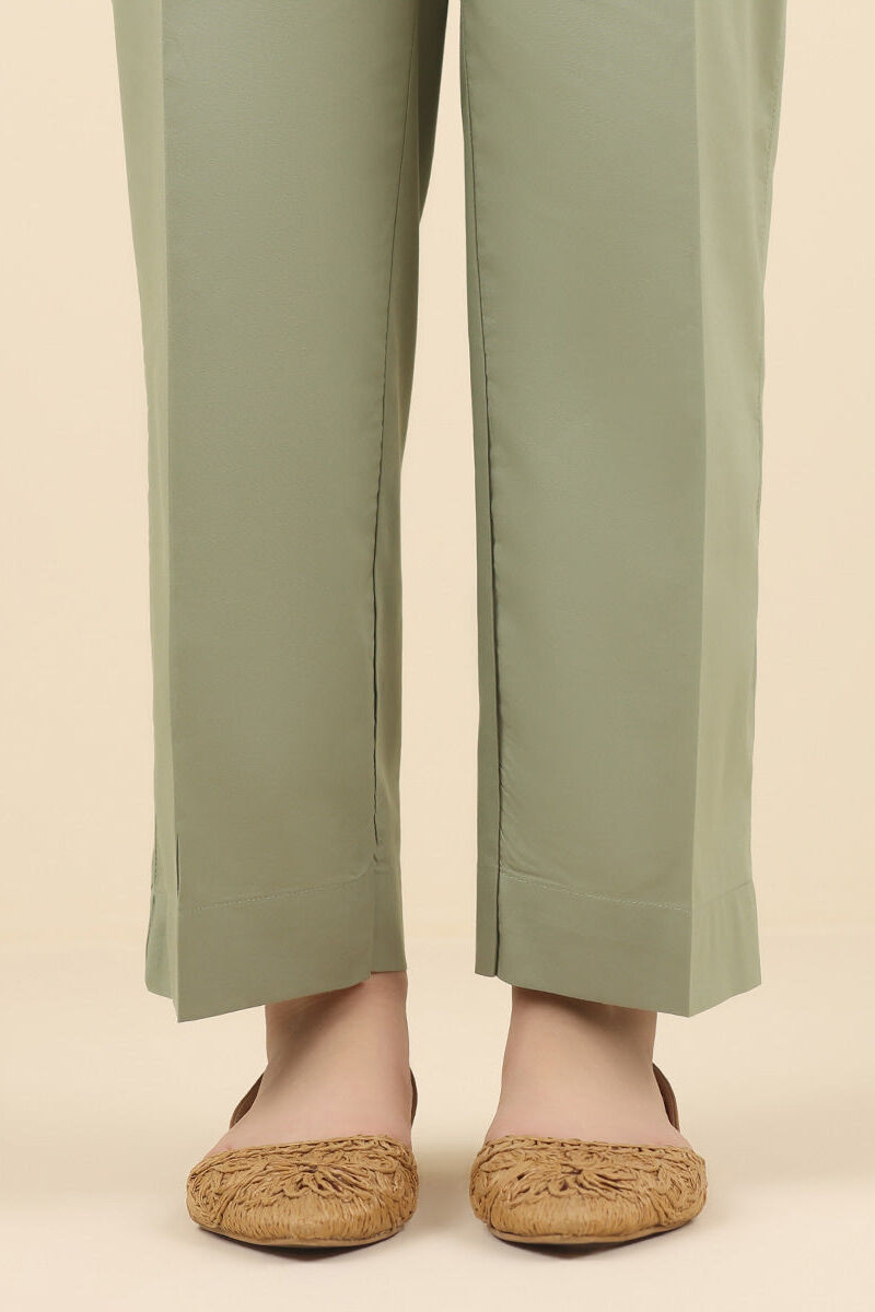 Cotton Viscose Straight Pants