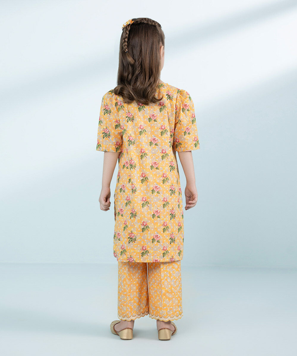 Mommy & Me Girls Two Piece Yellow Suit