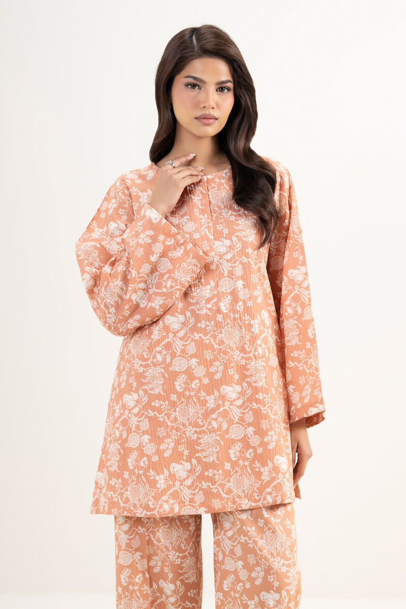 Printed Seersucker Shirt