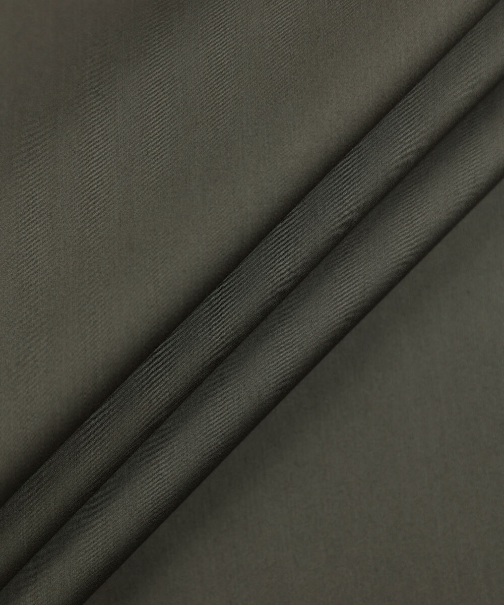 Men Unstitched Cotton Green Full Suit Fabric