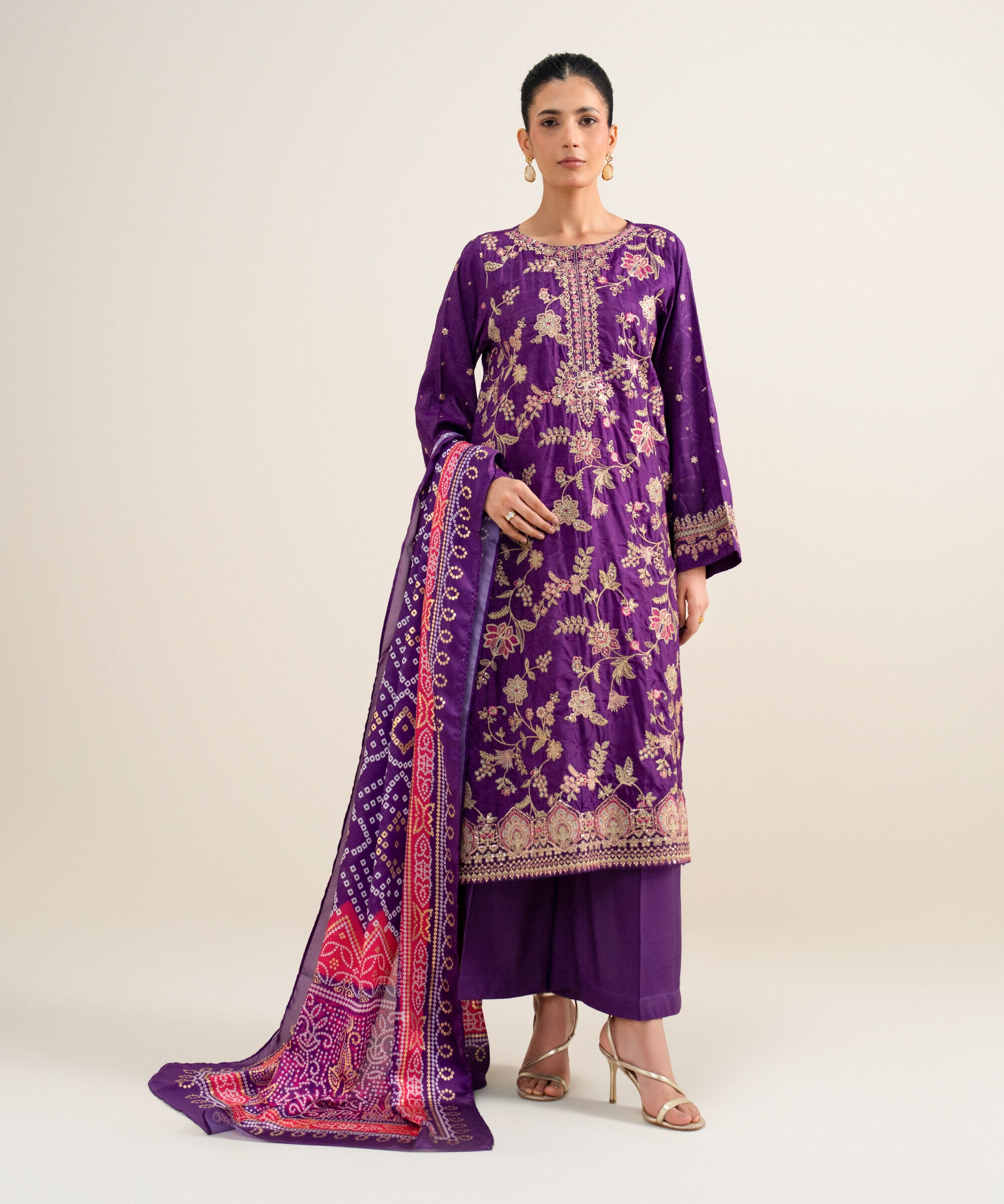 Unstitched 3 Pc Silk Jacquard 03FELX25V61B