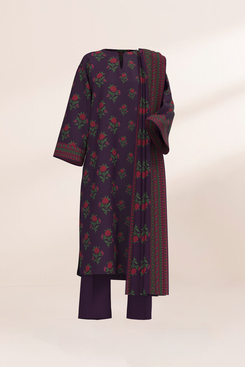 3 Piece - Printed Lawn Suit