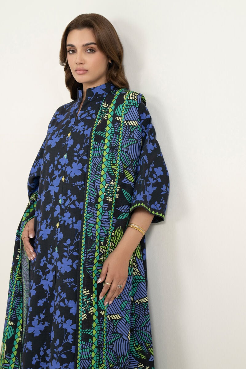 3 Piece - Printed Khaddar Suit