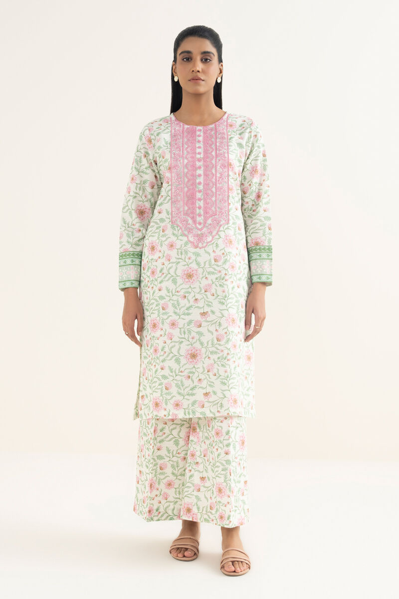 Embroidered Light Khaddar Shirt