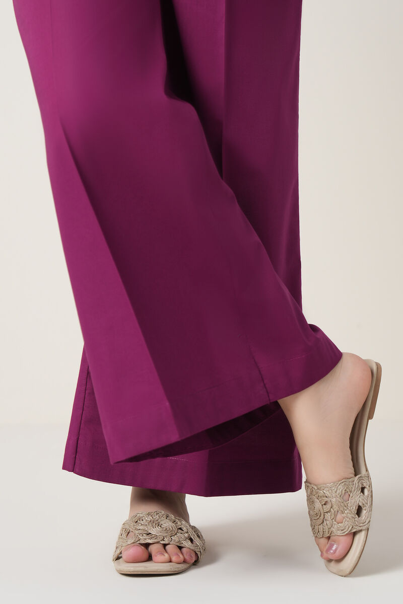 Solid Cambric Flared Pants