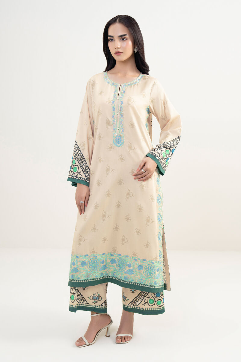 Embroidered Cotton Satin Shirt