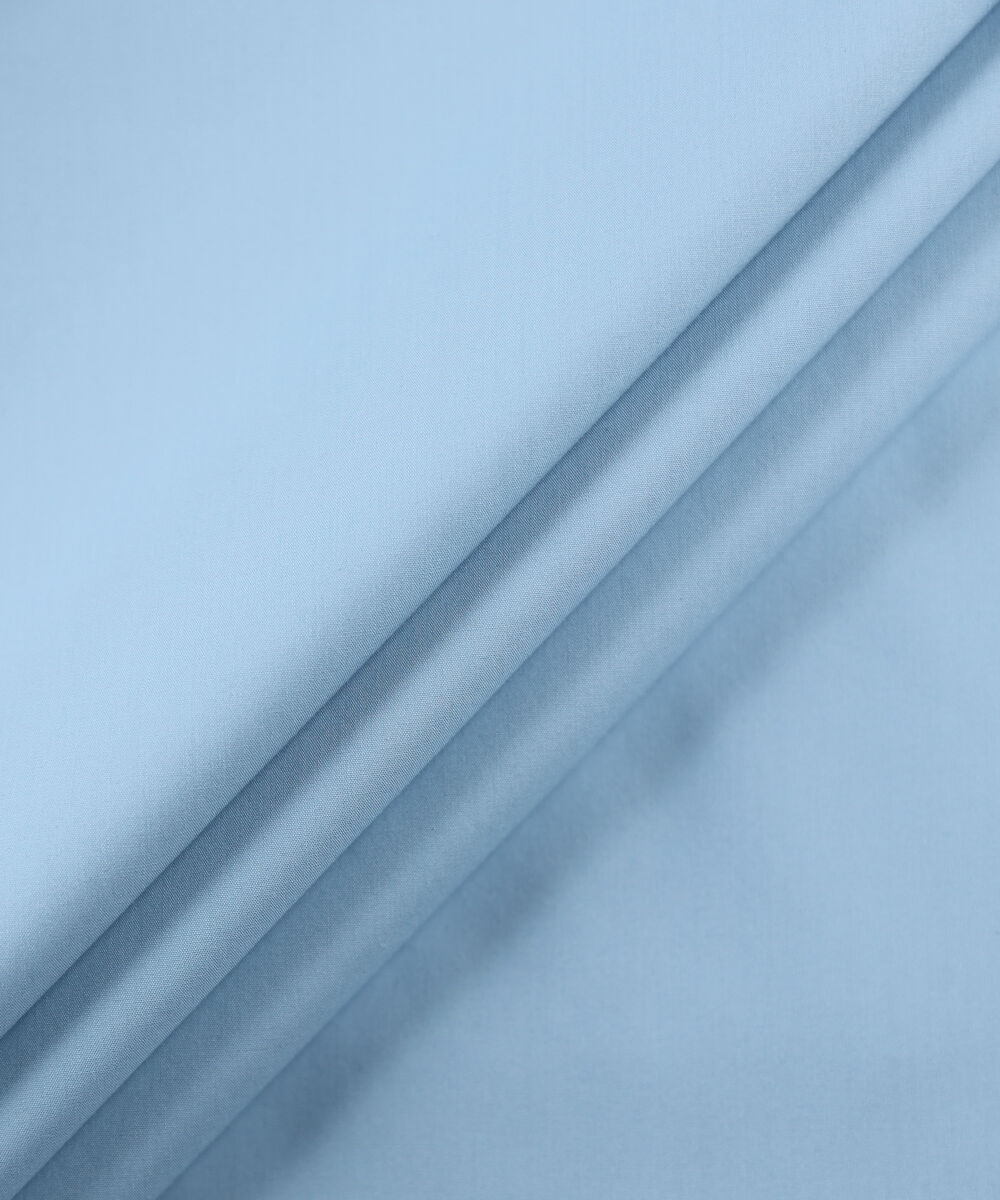 Men Unstitched Cotton Blue Full Suit Fabric