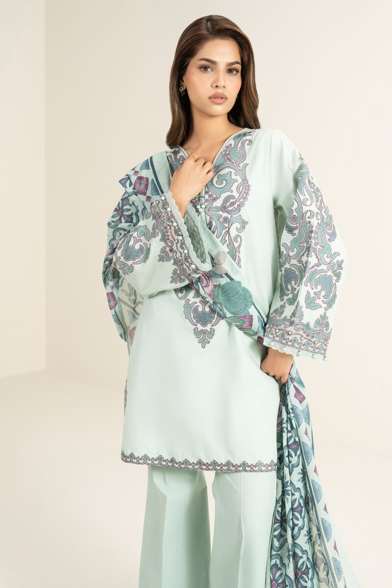3 Piece - Embroidered Lawn Suit