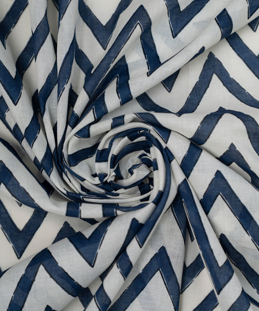 Lawn Printed Blue Dupatta