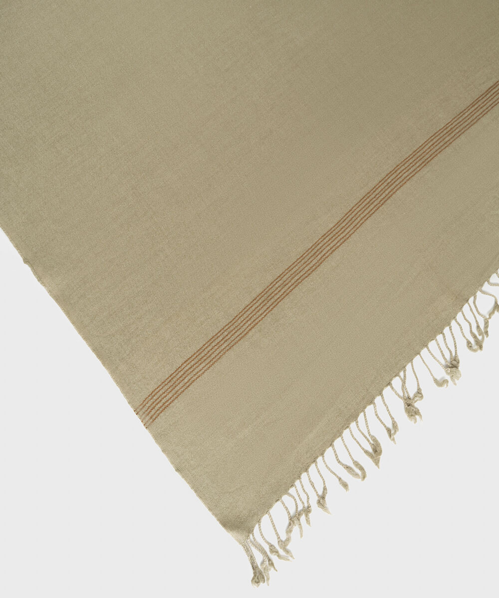 Men Wool Blended Green Shawl