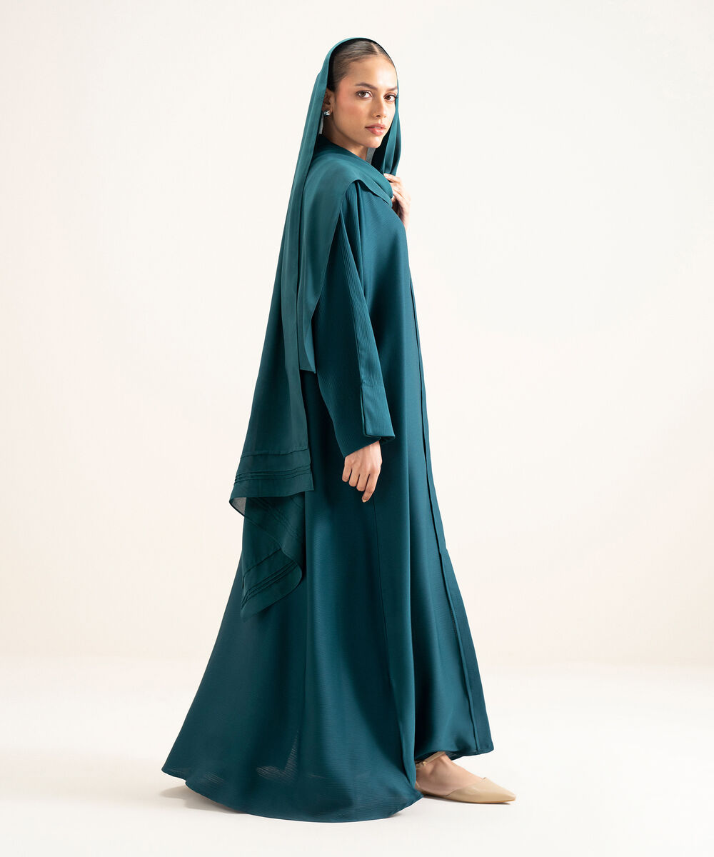Women's Teal Emroidered N Abbaya Set