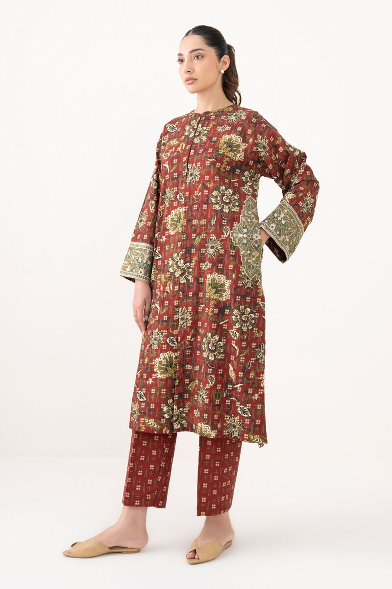 Embroidered Light Khaddar Shirt