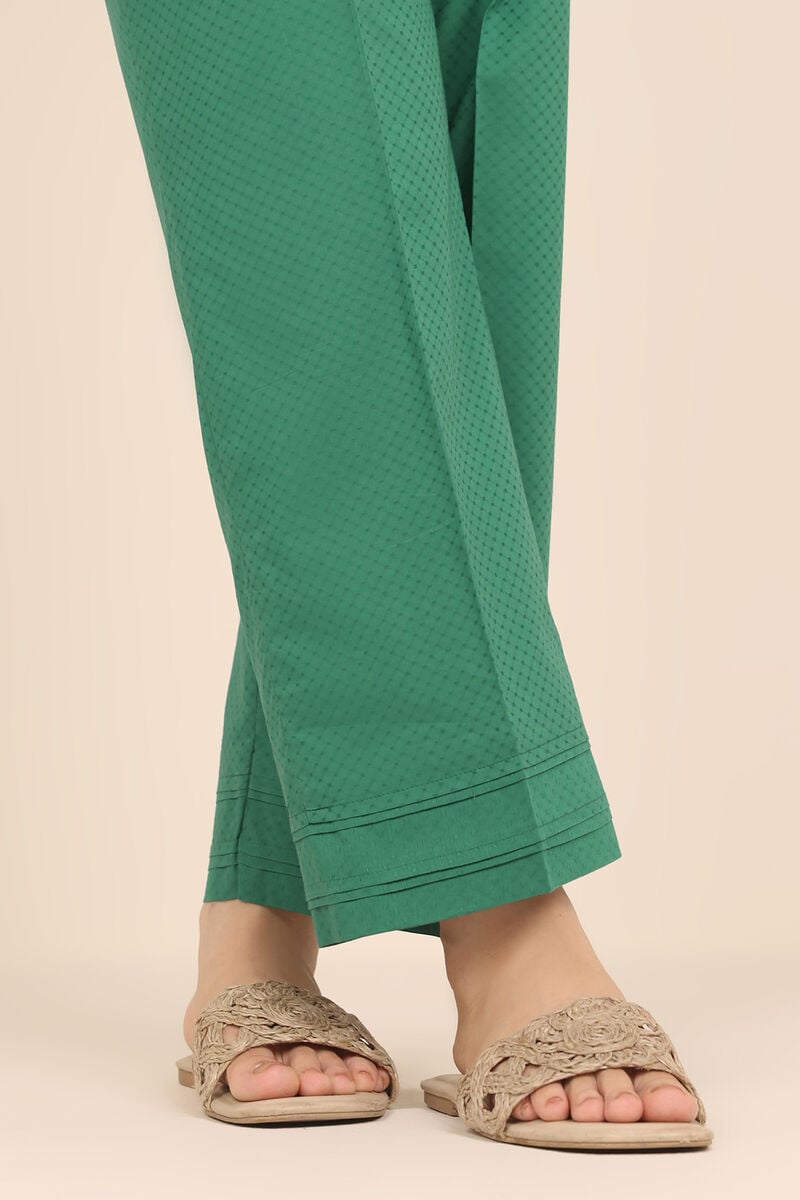 Solid Dobby Straight Pants