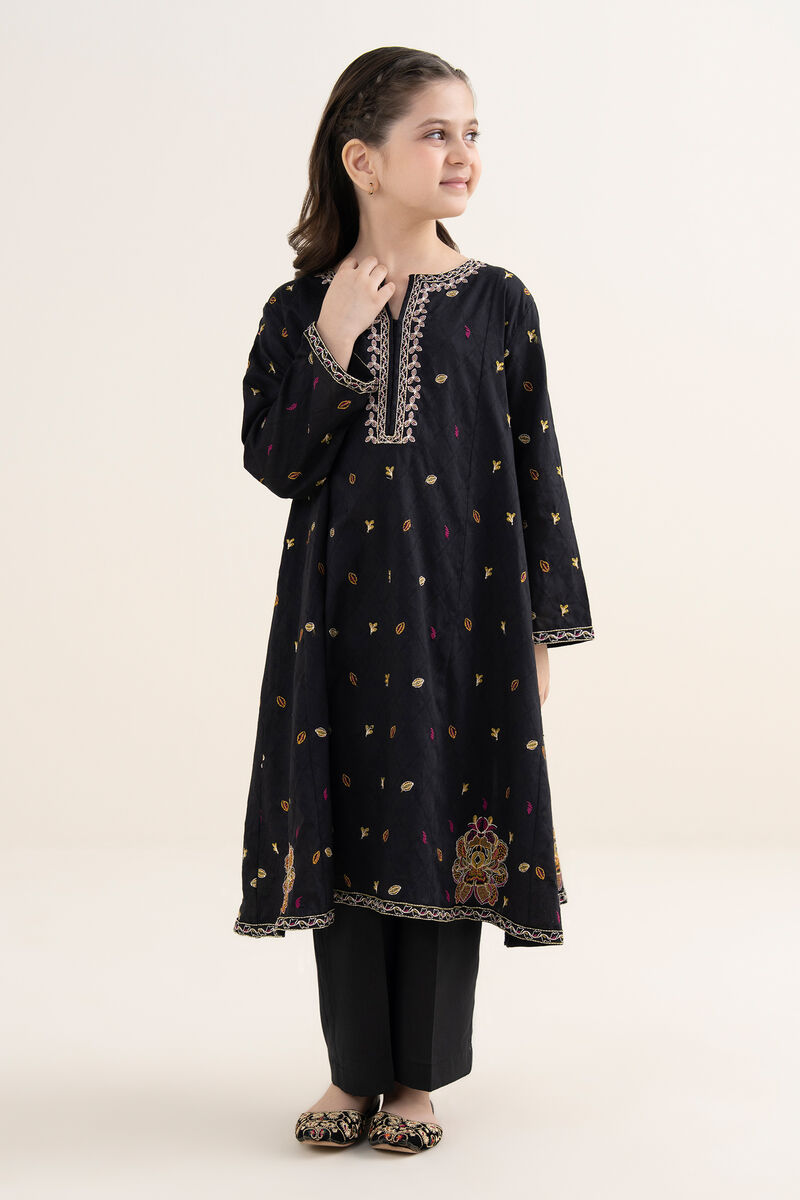 2 Piece - Embroidered Jacquard Suit