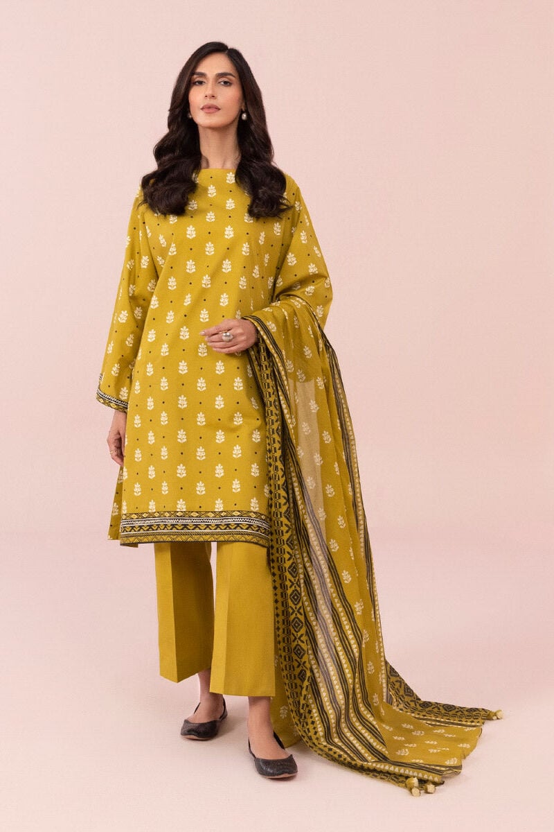 3 Piece - Printed Cambric Suit