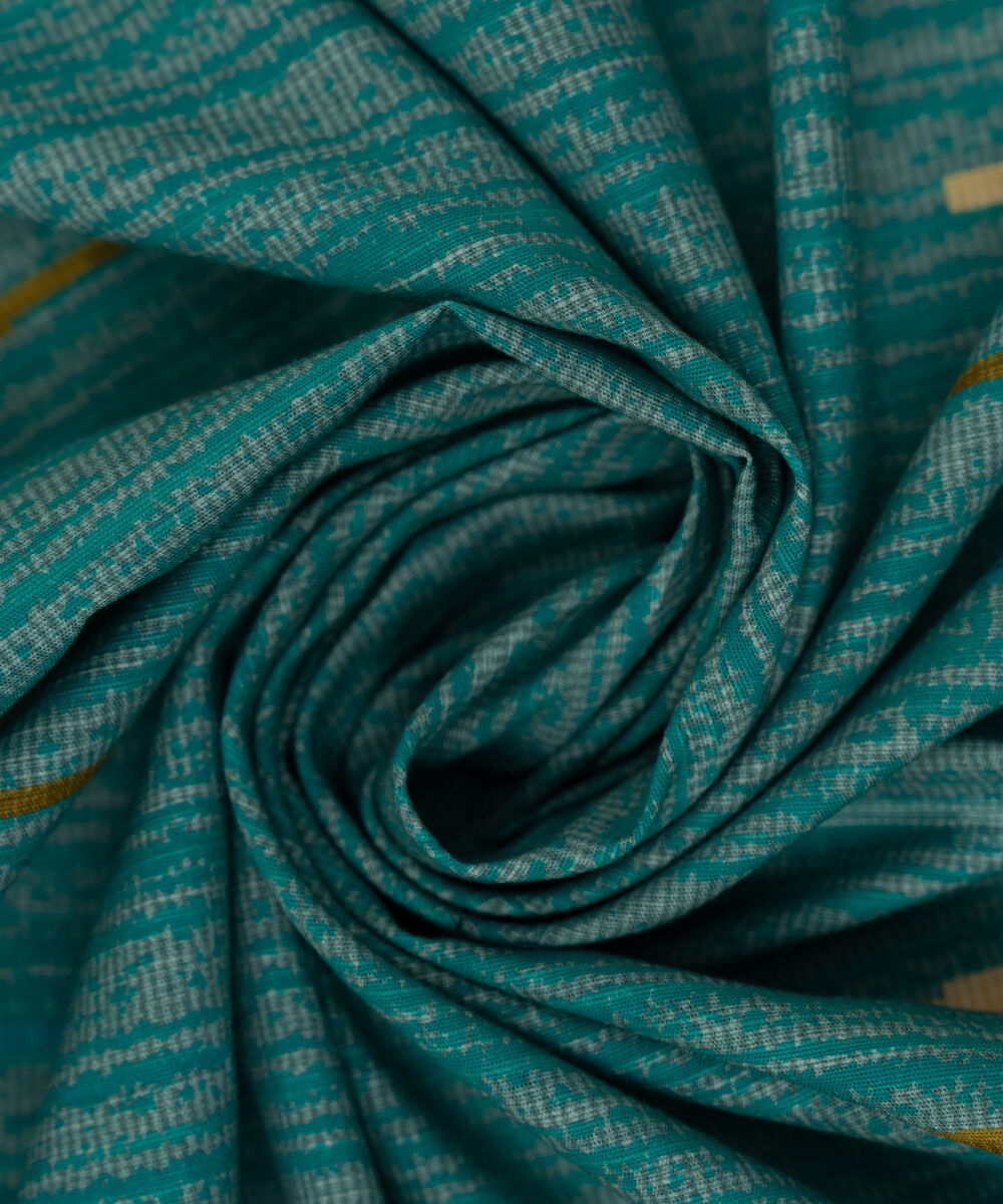 Khaddar Printed Blue Dupatta