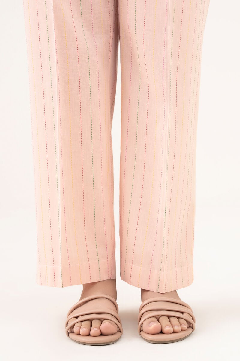 Solid Dobby Straight Pants