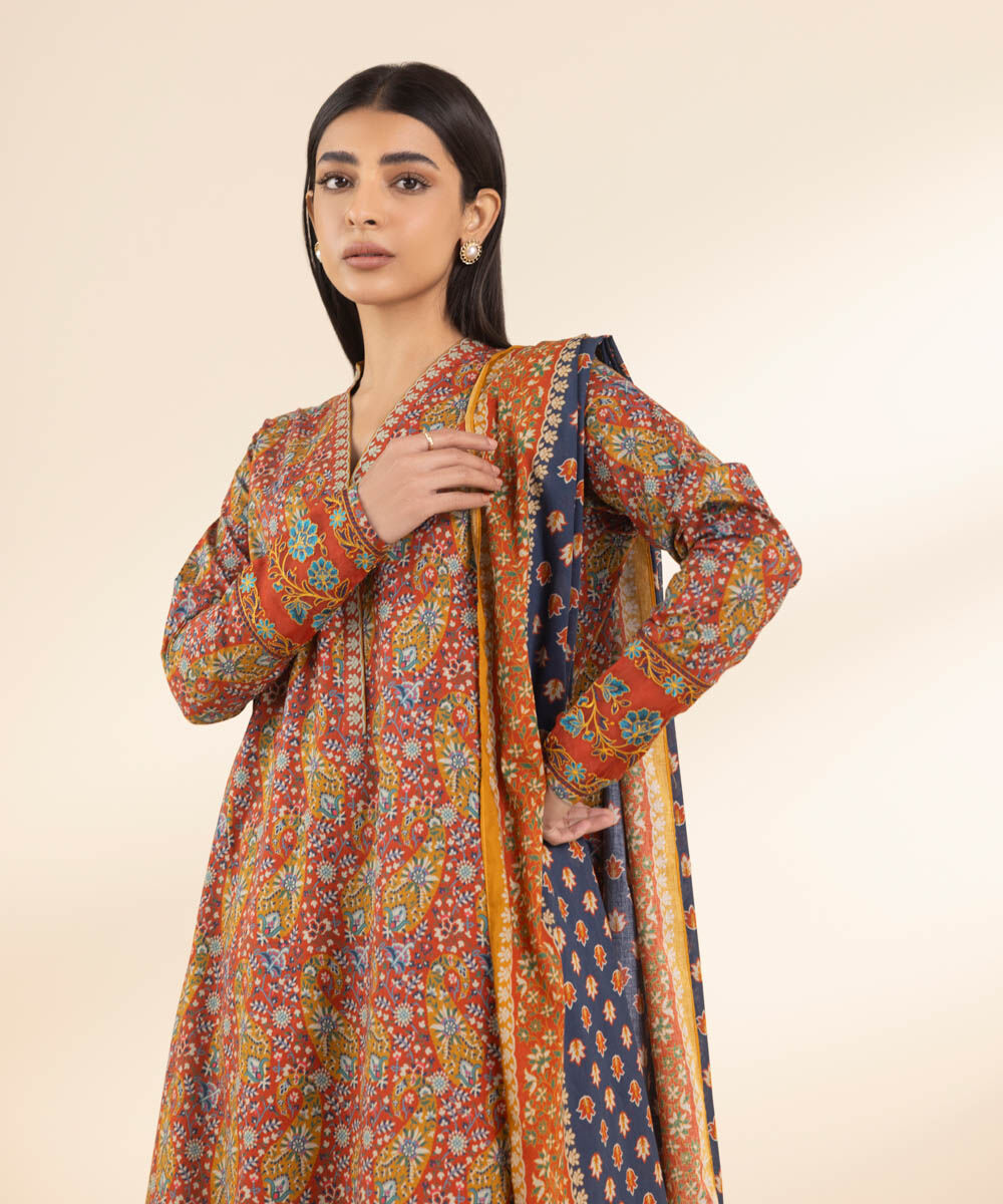 U3PEDY25V314 Unstitched 3 PC U3PEDY25V314