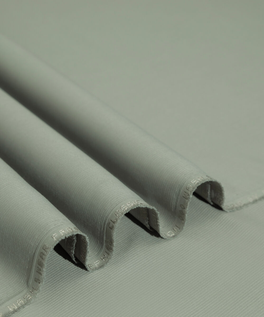 Men's Unstitched 2-Piece Premium Wash & Wear Dobby Oil Grey Suit