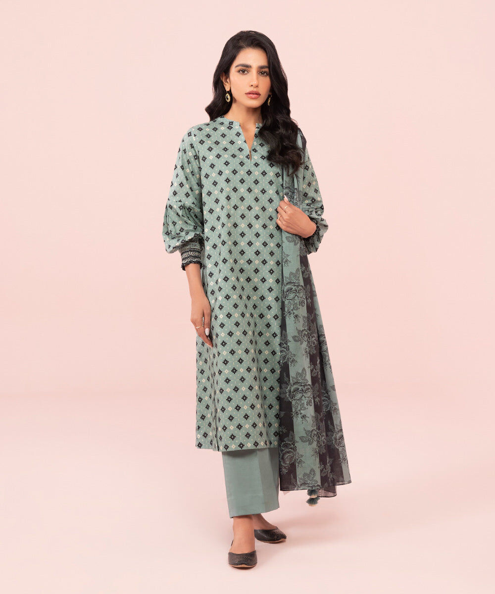 3 Piece - Lawn Printed Suit