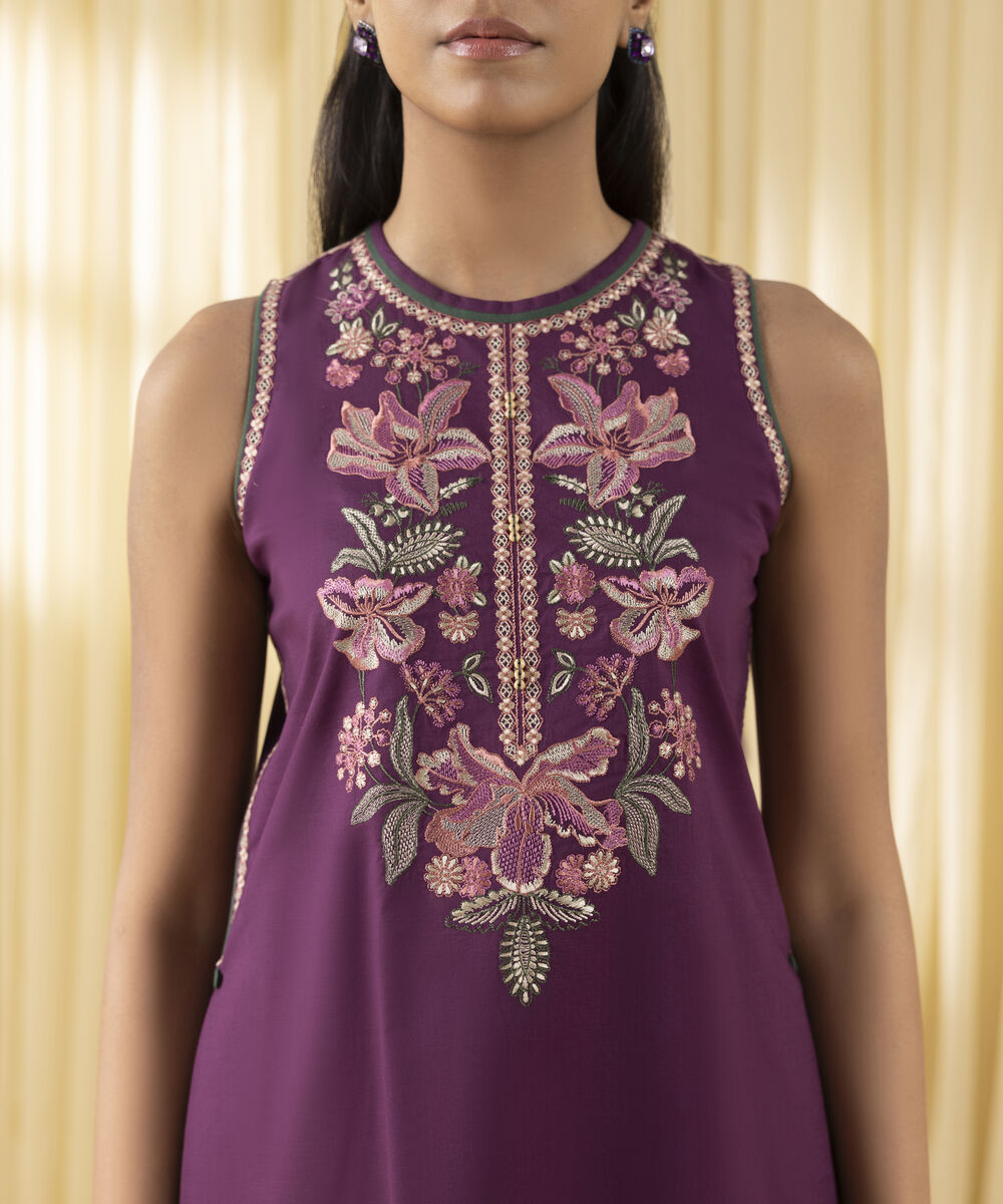 Unstitched Women's Pink Cross Hatch 3 Piece Suit