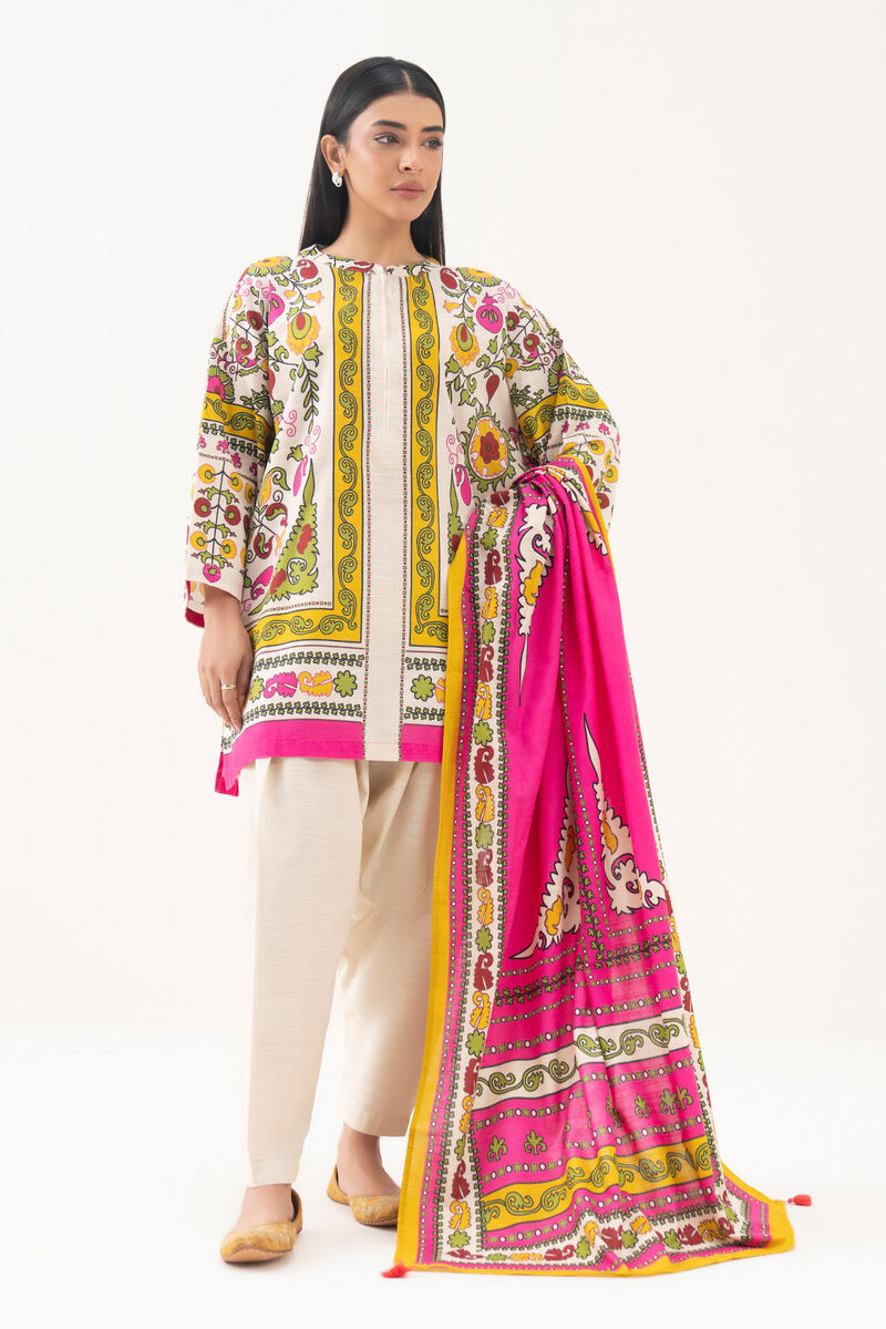 Printed Light Khaddar Dupatta