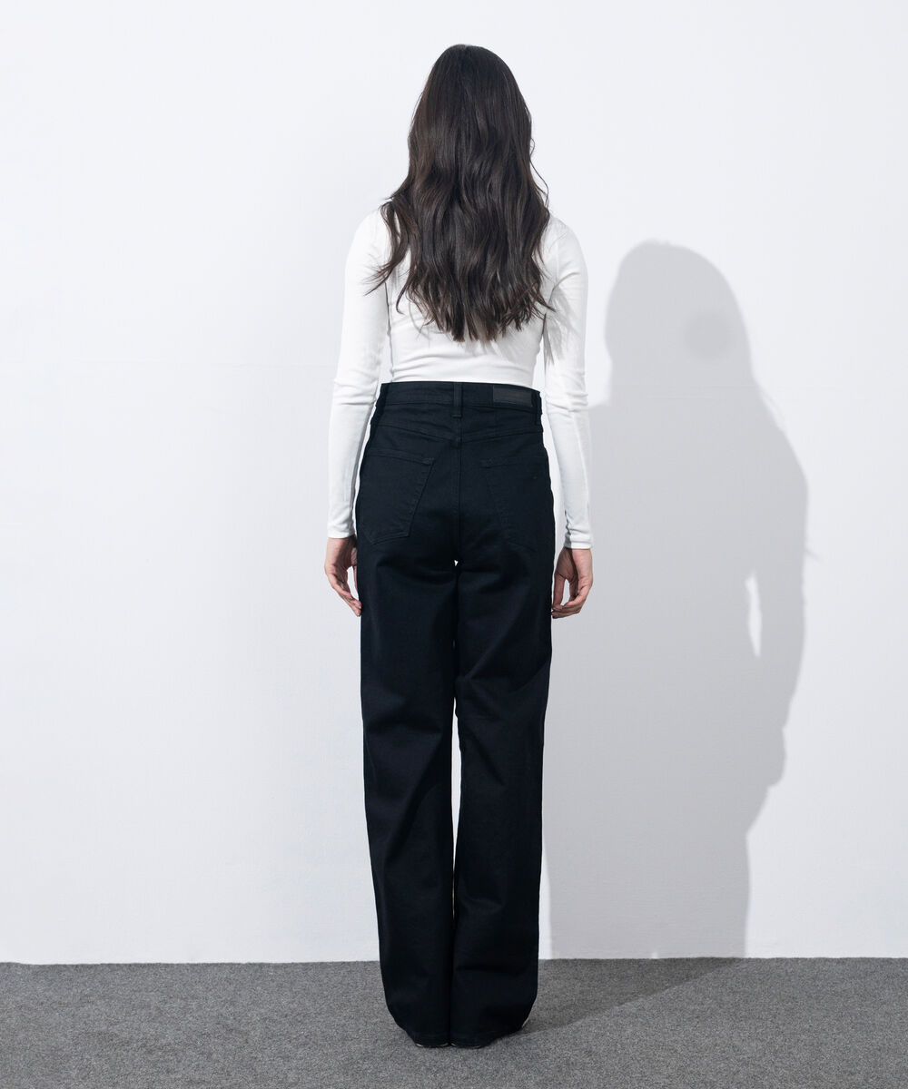 Women's Western Wear Black Straigh Fit Jeans